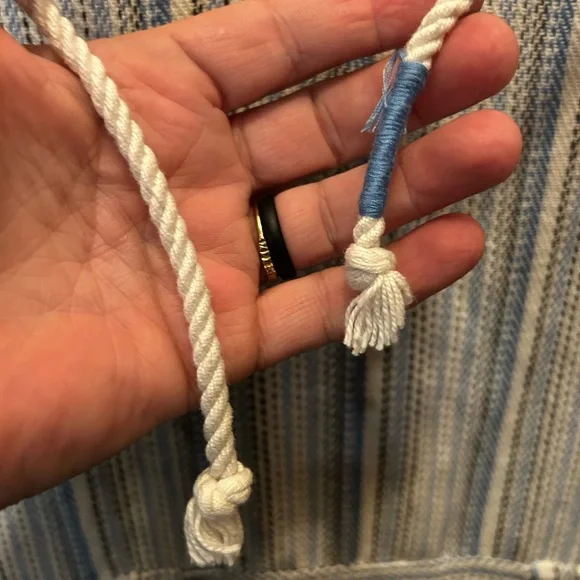 Beach By Exist Blue and White Striped Pullover - Picture 8 of 10